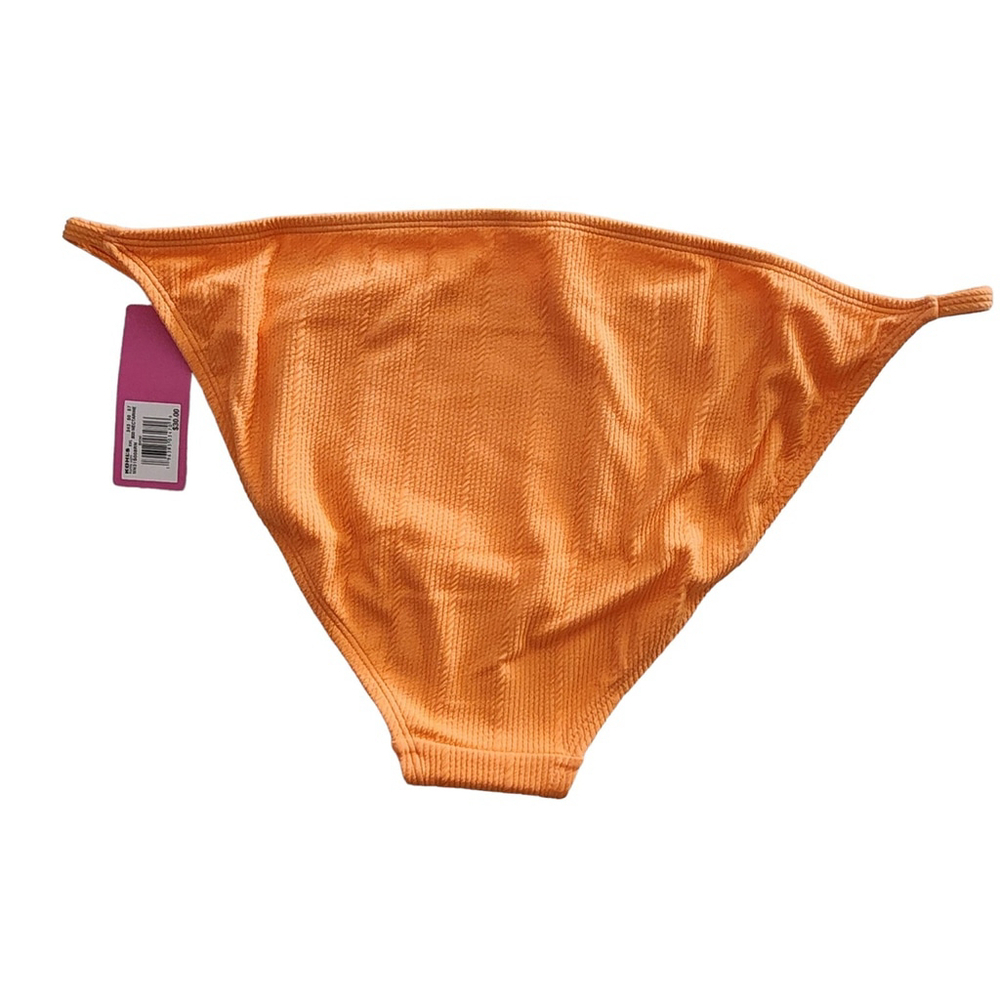 Juniors' Ninety-Nine° Bikini Swim Bottoms Size XXL 19 NWT Nectarine Orange NWT - Picture 3 of 5